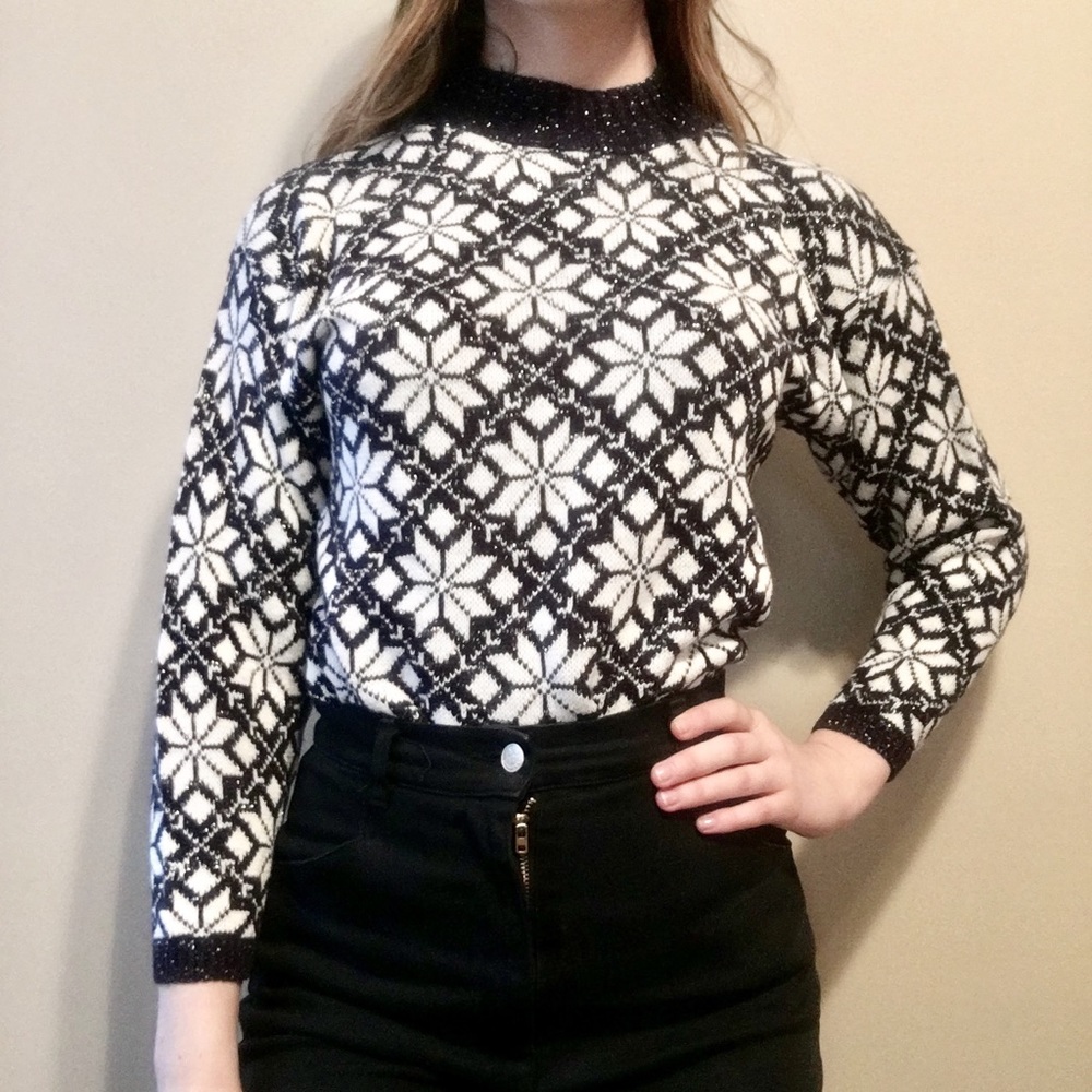 ❄️ Vintage 80s Snowflake Sweater ❄️
